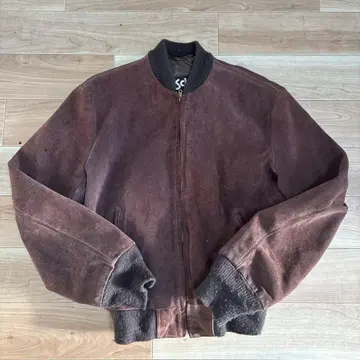 Schott 스웨이드 봄버 자켓