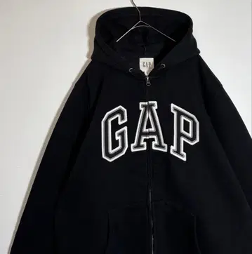 GAP 갭 빅 사이즈 자수 로고 속기모 집업 후드티