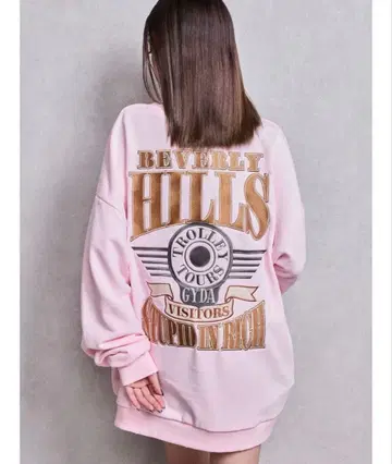 GYDA BEVERLY HILLS 돌먼 맨투맨 상의