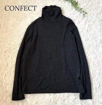 새상품급 CONFECT 네스트로브 워셔블 울 터틀넥 니트