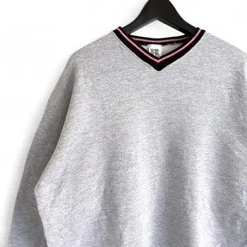 90s 빈티지 USA제 RUSSELL V넥 그레이 맨투맨 G1