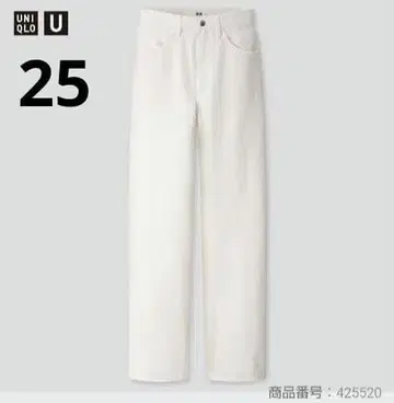 유니클로 와이드 핏 커브진스 25인치 425520