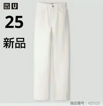 유니클로 와이드 핏 커브진스 25인치 425520
