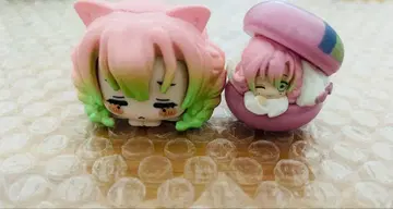 귀멸의 칼날 낮잠 피규어 캐릭터 마카롱 가챠 칸로지 미츠리 세트