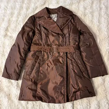 JUNKO SHIMADA 브라운 다운 자켓 벨트 포함 9호