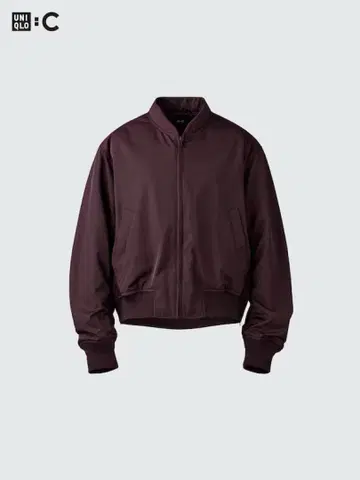 2024 AW 유니클로 C 봄버 자켓 Wine