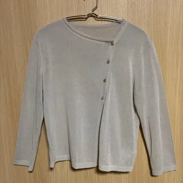 GEORGES RECH 그레이 얇은 소재 긴팔 가디건