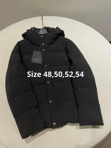 후드 부착 다운 자켓 블랙