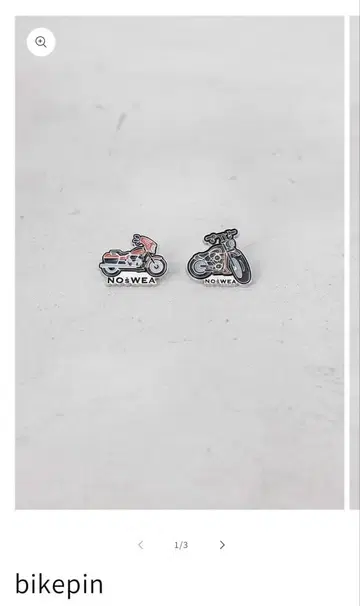 bikepin NOsWEA 바이크 핀 배지 2개 세트