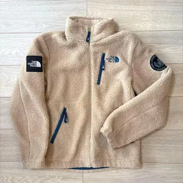 THE NORTH FACE 플리스 자켓 베이지 화이트 라벨 S