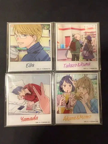 야마다 군과 Lv999의 사랑을 하는 전람회 아크릴 카드 컴프 4종 세트