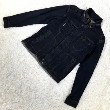 아이즈 프론티어 [ LL ] 데님 자켓 후드 부착 작업복풍 네이비