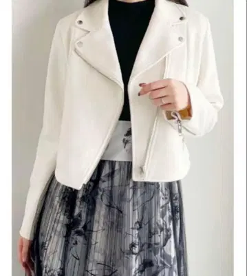 MERCURYDUO 인조 가죽 컴팩트 라이더 자켓