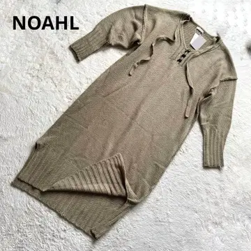 [ 미사용 택 포함 ] 노알 NOAHL 롱 니트 원피스 슬릿