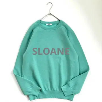 새상품급 슬로안 SLOANE 2G 천축 이중 편직 크루넥 니트