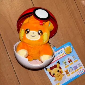 봉제 인형 배지IN 몬스터볼 케이스 파모 새상품 택 포함