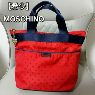 레어 MOSCHINO 모스키노 하트 무늬 토트 백
