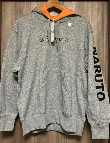 새상품 GU 지유 빅 맨투맨 후드티 NARUTO 나루토 질풍전