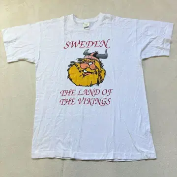 [레어] SCREEN STARS SWEDEN 바이킹 T셔츠 90s