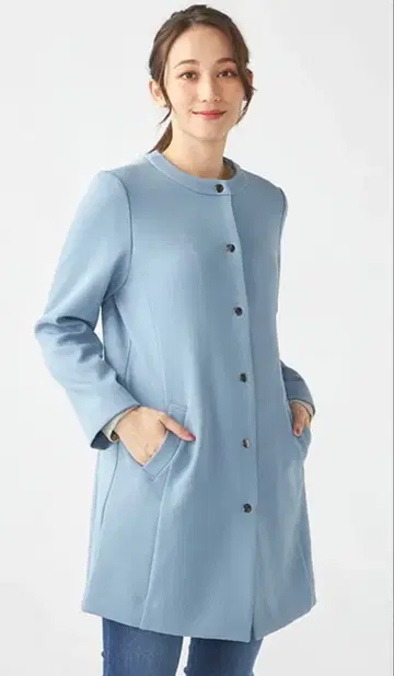 멜란지 롱 코트