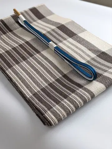 야마가타 전통 공예 요네자와 오비지 격자 무늬 나고야