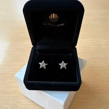 UVEworld FC 한정판 실버 별 모양 귀걸이