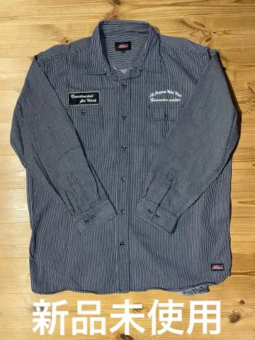 [ 미사용 새상품 ] Dickies 스트라이프 워크 셔츠 5L 아메카지