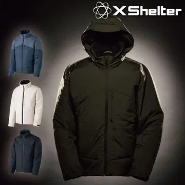 X-Shelter 블랙 나일론 자켓 L