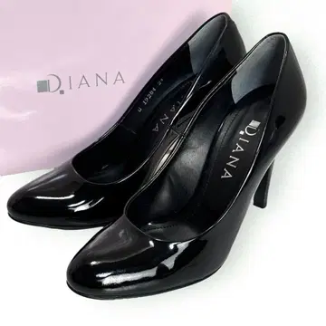 인기 디자인 다이애나 하이힐 에나멜/페이턴트 24CM 블랙