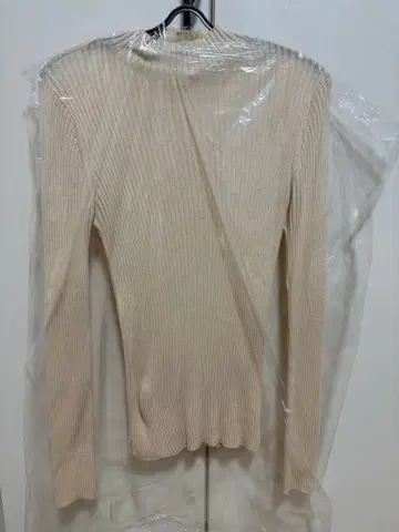 론 헤르만 23AW 리브 니트 하이넥 모크넥 슬릿