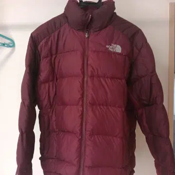 THE NORTH FACE 700 버건디 눕시 다운 자켓
