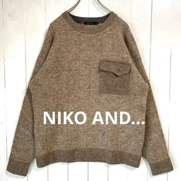 NIKO AND - 넉넉한 포켓 디자인 스웨터 니코앤드
