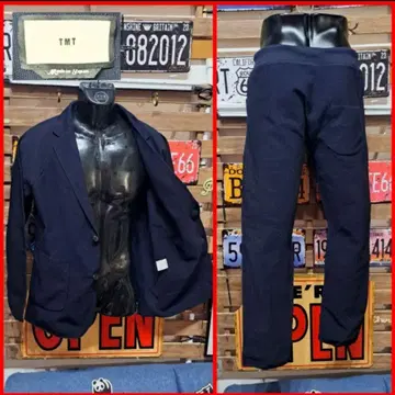 TMT 사슴 스트레치 셋업 캐주얼 수트 XL 네이비