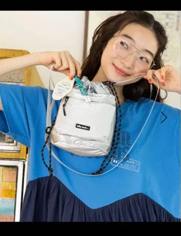 niko and - 오리지널 메쉬 미니 복조리 숄더백 그레이 실버