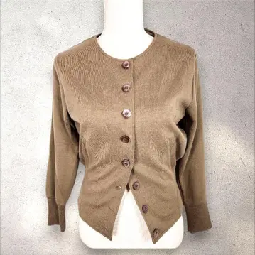 새상품급 캐빈 테이스티 하트 노카라 가디건