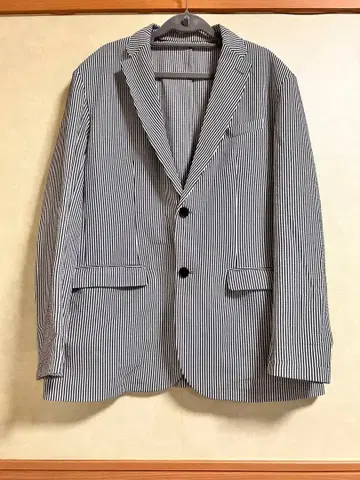 스트라이프 시어서커 자켓