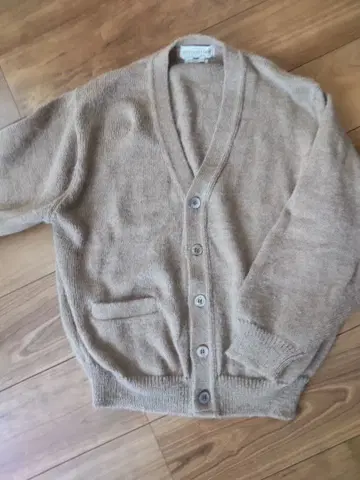 80s UNIVERSITY SHOP 100% 알파카 가디건 M 사이즈