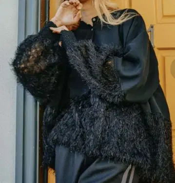 [ MODE NORM COME ] 밴드 카라 모케 벌룬 블라우스