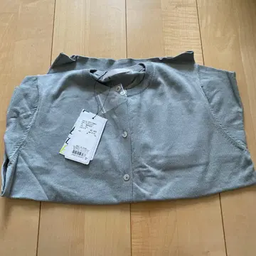 미사용 새상품 DOORS 코튼 크루넥 가디건 스모크 민트