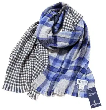 미사용 Johnstons  더블 페이스 스톨 캐시미어 혼방