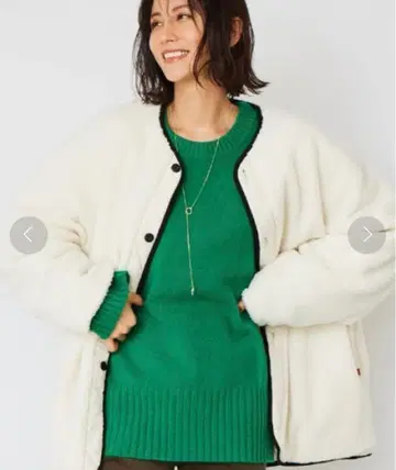 새상품급 BARNYARDSTORM 크루AQUA 니트 그린