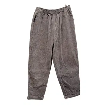 사만사 모스모스 코듀로이 팬츠 와이드 테이퍼드 캐주얼 그레이 F