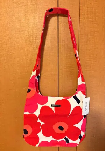 marimekko 플라워 프린트 숄더백