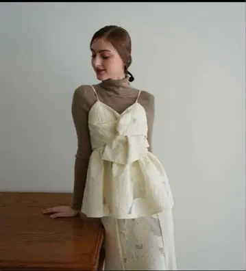 Acka jacquard peplum bustier