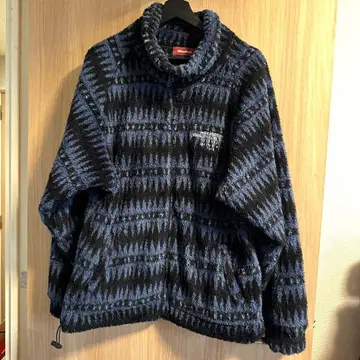 HIDEANDSEEK 구제 의류 플리스 자켓 블랙 블루 L