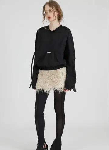 [ prank project ] Long Faux Mini Skirt