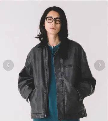 FREAK'S STORE 비건 레더 워크 자켓