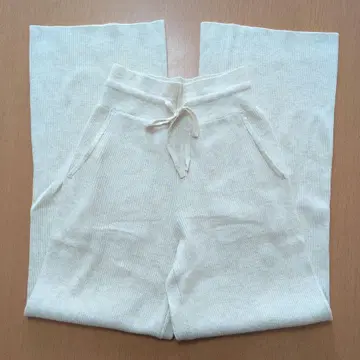 UNIQLO 워셔블 니트 리브 팬츠