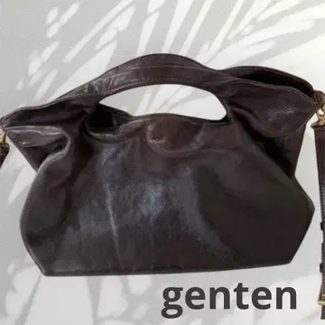 gentn 겐텐 2way 숄더백 천연 가죽 숄더백 정가 5만