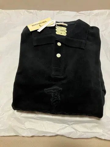 TRUSSARDI 블랙 긴팔 벨로아 느낌 맨투맨 상하의 M